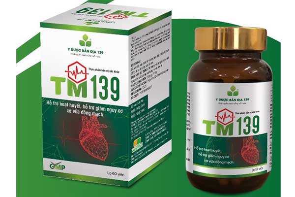 Sản phẩm TM 139 - hỗ trợ hoạt huyết, giảm nguy cơ xơ vữa động mạch