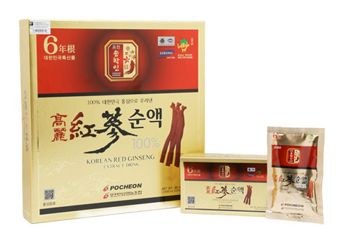 Tinh chất hồng sâm Pocheon Hàn Quốc - Hộp 30 gói x 80ml