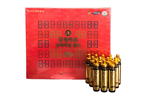 Nước đông trùng linh chi Hàn Quốc hộp màu đỏ x 20 ống x 10ml