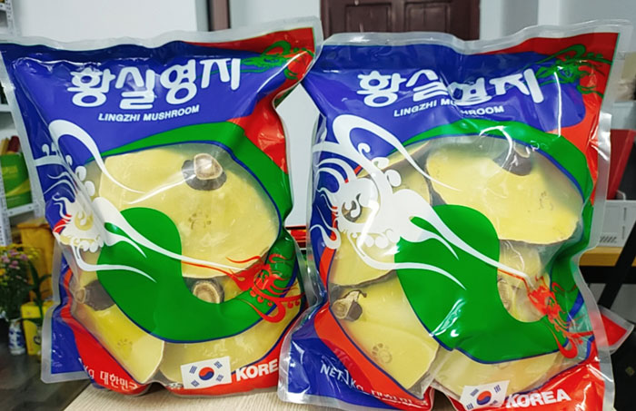 Nấm Linh Chi đỏ túi xanh Hàn Quốc - túi 1kg
