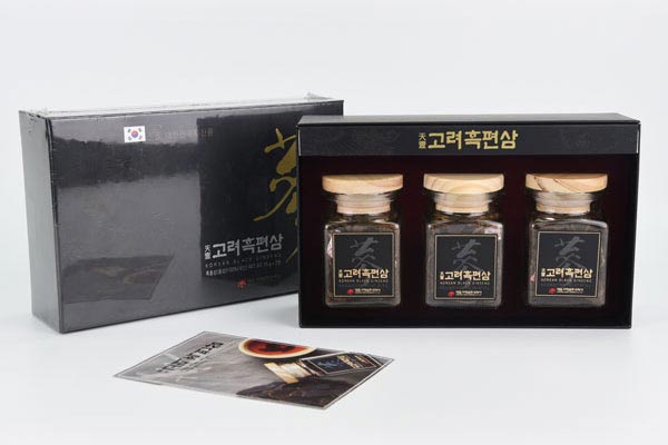 Hắc sâm thái lát Deadong hộp 3 lọ 75g - Daedong Korean Black Ginseng