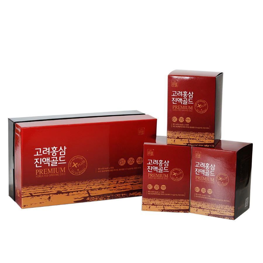 Nước hồng sâm nguyên chất Daedong Ginseng - Hộp màu đỏ 80ml x 30 gói