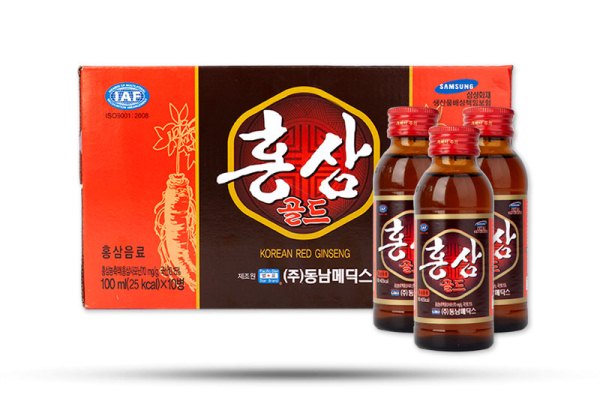 Nước hồng sâm Hàn Quốc đóng chai - Thùng 10 hộp 100 chai