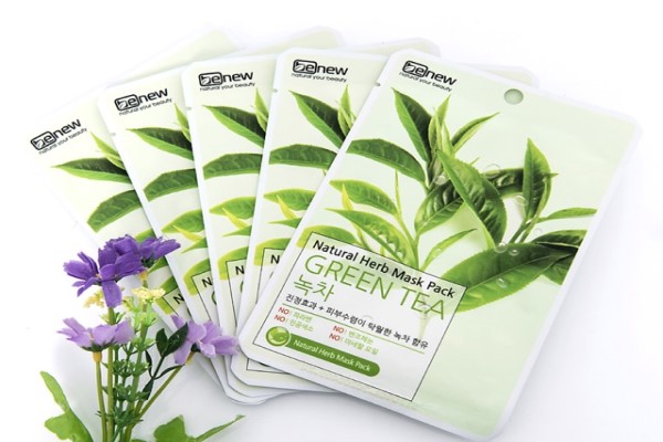 Combo 10 miếng mặt nạ trà xanh Benew Natural Herb Mask Pack - Green Tea 22ml