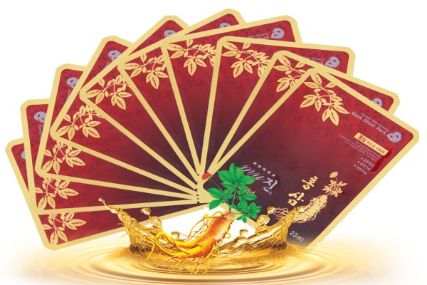 Combo 10 miếng mặt hồng sâm Korea Red Ginseng Mask Sheet Pack My Gold