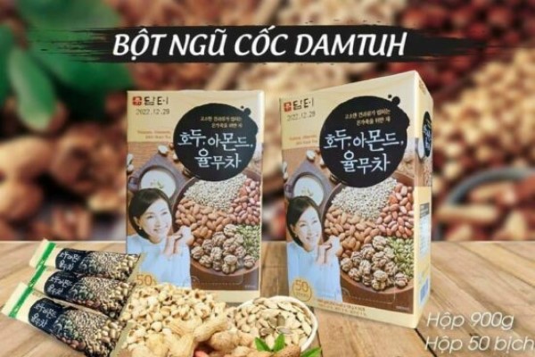 Bột ngũ cốc dinh dưỡng Damtuh Hàn Quốc - Thùng 8 hộp