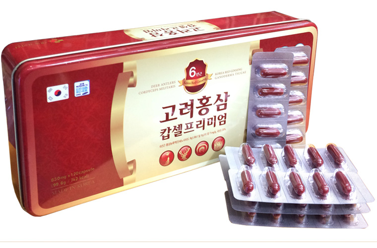 Viên Sâm Nhung Linh Chi Đông Trùng Hộp 120 Viên